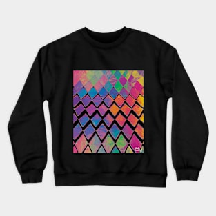 Colorful Metallic Diamond Wave - Pink-ish Crewneck Sweatshirt